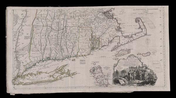 A Map of the most inhabited part of New England containing the Provinces of Massachusetts Bay and New Hampshire with the Colonies of Conecticut [sic] and Rhode Island Divided into Counties and Townships. The wole [sic] composed from the Actual Surveys and its Situation adjusted by Astronomical Observations [Part 2]