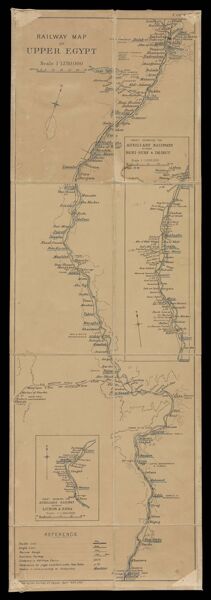 Railway map of Upper Egypt