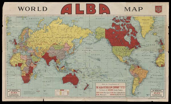 World Alba map