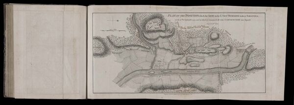 Plan of the Position which the Army under Lt. Genl. Burgoyne took at Saratoga on the 10th of September 1777, and in which it remained till The Convention was signed. Engraved by Wm. Faden.