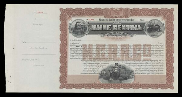 Maine Central Railroad Company Consolidated Mortgage Bond