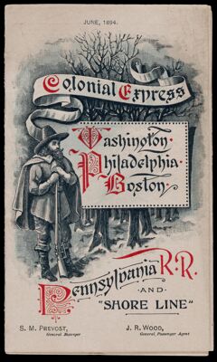 Colonial Express Washington. Philadelphia. Boston. : Pennsylvania R.R. and 'Shore Line'