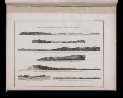 Vues de diverses parties de la Côte Nord-Ouest D'Amérique...Pointe de Los Reyes...Port Sn. Francisco...Pointe Pinos...Santa Barbara...Port Sn. Diego...Cap Colnett...