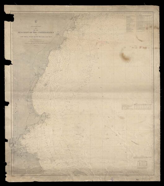 Preliminary chart no. 3 of the sea coast of the United States from Cape Small Point, Maine to Cape Cod, Mass.