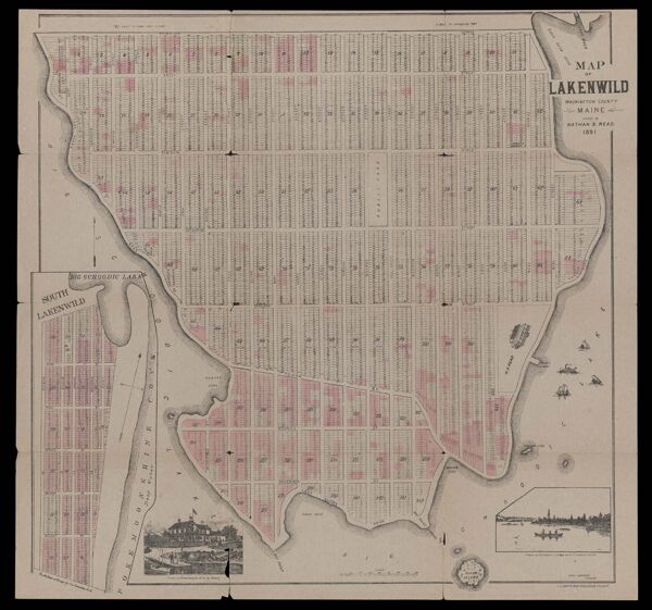 Map of Lakenwild, Washington County Maine owned by Nathan S. Read