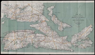 Map of Nova Scotia, Prince Edward Id. and part of New Brunswick