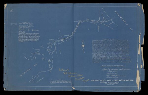 Boston, Cape Cod, New York Canal [blueprints]