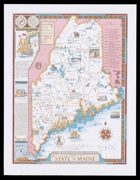 A Map of the State of Maine