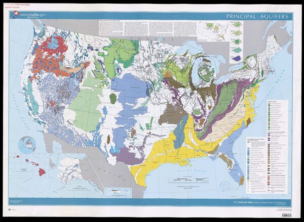 The national atlas of the United States of America. Principal aquifers.