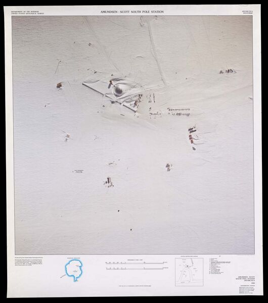 Amundsen-Scott South Pole Station : Antarctica photomap