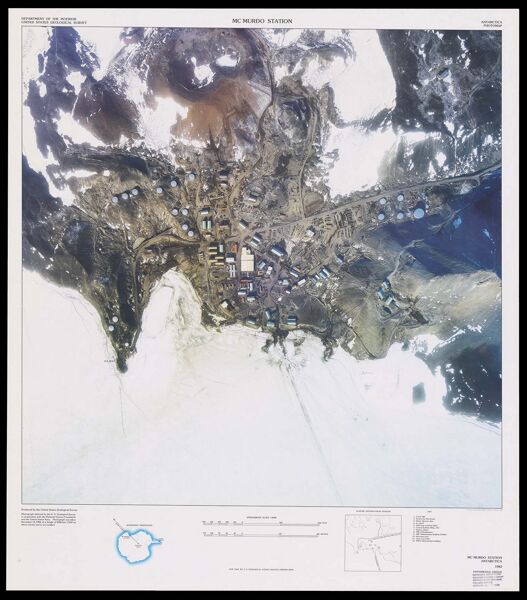McMurdo Station : Antarctica photomap