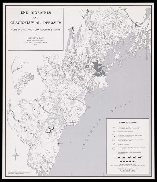 End moraines and glaciofluvial deposits : Cumberland and York Counties, Maine