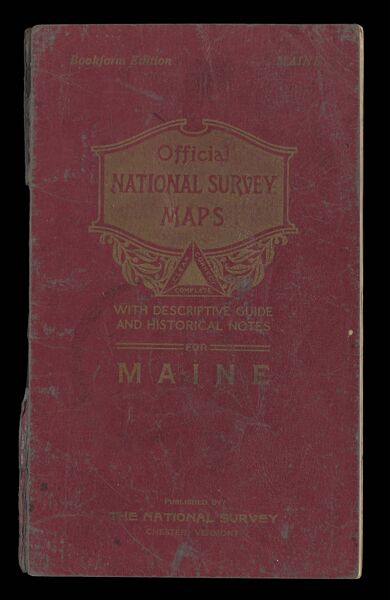 Bookform edition of the official map of Maine