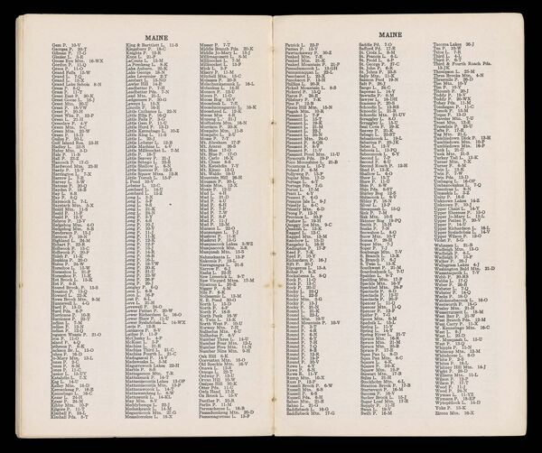 Publisher's Note / Index of Lakes, Ponds and Mountains