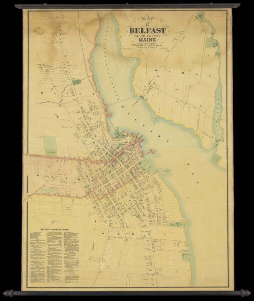 Map of Belfast, Waldo County, Maine