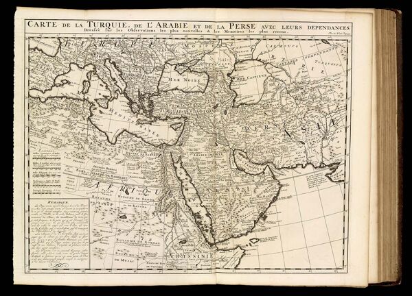 Carte de la Turquie, de l'Arabie et de la Perse avec leurs dependances...