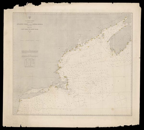 Atlantic coast of the United States (in four sheets) : Sheet no. I, Cape Sable to Sandy Hook