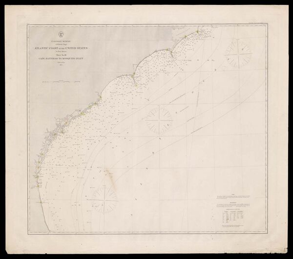 Atlantic coast of the United States (in four sheets) : Sheet no. III, Cape Hatteras to Mosquito Inlet