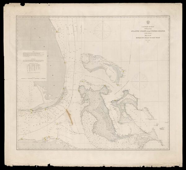Atlantic coast of the United States (in four sheets) : Sheet no. IV, Mosquito Inlet to Key West