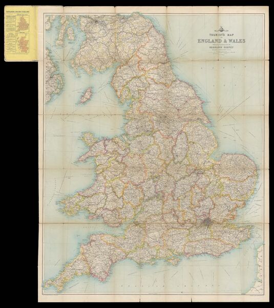Tourist's map of England & Wales : reduced by permission from the Ordnance survey