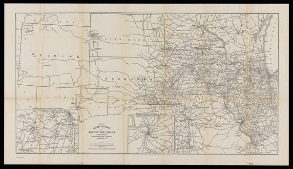 Map Sixth Division railway mail service