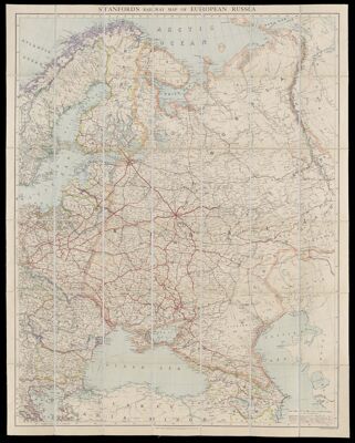 Stanford's Railway Map of European Russia.