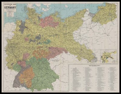 Occupation Map of Germany