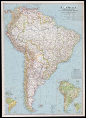South America compiled and drawn in the cartography section of the National Geographic Society for the National Geographic Magazine