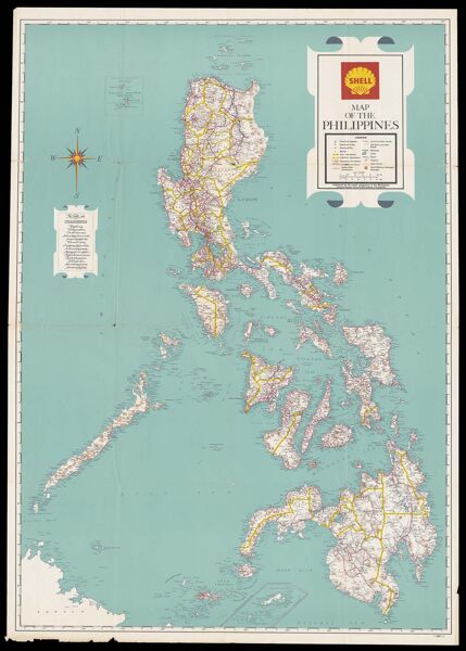 Shell map of the Philippines