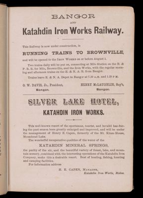 Railway and Excursion Advertisements