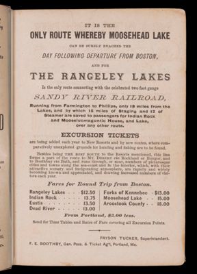 Railway and Excursion Advertisements