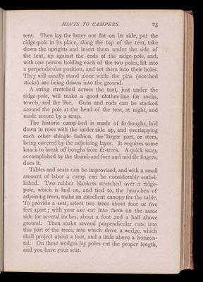 Summer vacations at Moosehead Lake. Part first. How to camp out.