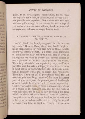 Summer vacations at Moosehead Lake. Part first. How to camp out.