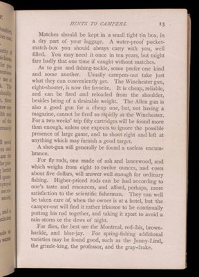 Summer vacations at Moosehead Lake. Part first. How to camp out.