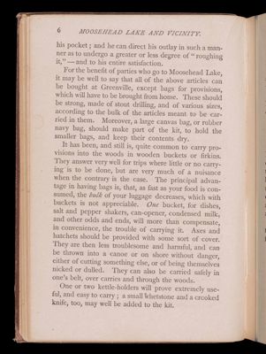 Summer vacations at Moosehead Lake. Part first. How to camp out.