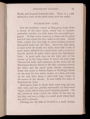 Tours beyond Moosehead Lake. Penobscot Waters.