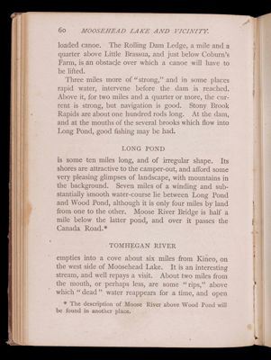 Part second. Moosehead Lake and immediate vicinity. Kennebec Waters.