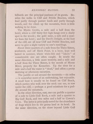 Part second. Moosehead Lake and immediate vicinity. Kennebec Waters.
