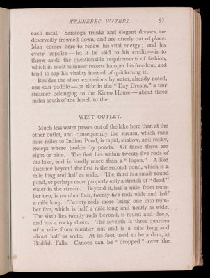 Part second. Moosehead Lake and immediate vicinity. Kennebec Waters.