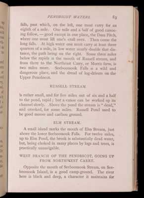 Tours beyond Moosehead Lake. Penobscot Waters.