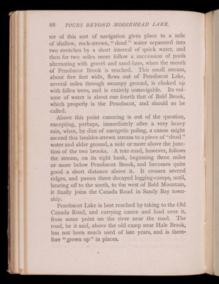 Tours beyond Moosehead Lake. Penobscot Waters.