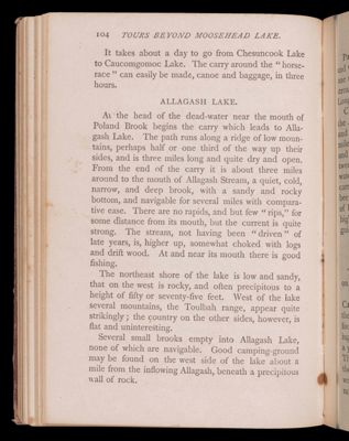 Tours beyond Moosehead Lake. Penobscot Waters.