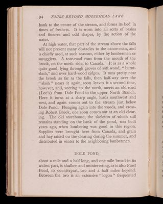 Tours beyond Moosehead Lake. Penobscot Waters.