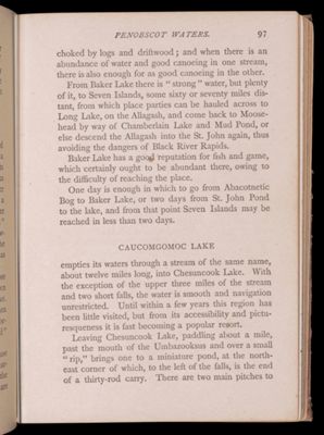 Tours beyond Moosehead Lake. Penobscot Waters.