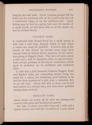 Tours beyond Moosehead Lake. Penobscot Waters.