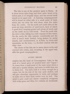 Tours beyond Moosehead Lake. Penobscot Waters.