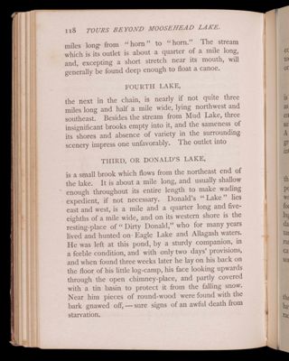 Tours beyond Moosehead Lake. St. John Waters.