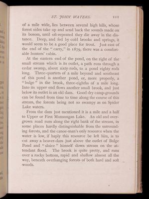 Tours beyond Moosehead Lake. St. John Waters.