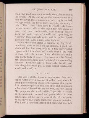 Tours beyond Moosehead Lake. St. John Waters.