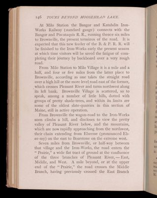 Tours beyond Moosehead Lake. Penobscot Waters.